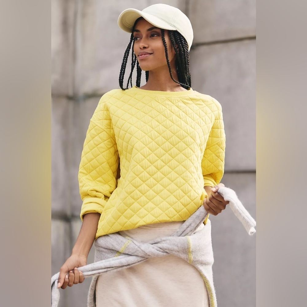 Sunday in Brooklyn Quilted Sweatshirt